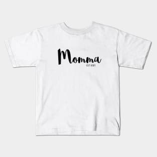 Momma Pregnancy Announcement Kids T-Shirt